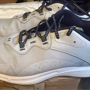 Under Armour Men’s White and Navy Lace-Up Sneakers